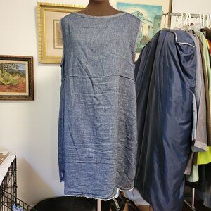 Skif Designer Stylish Denim Mini Dress Size L/XL